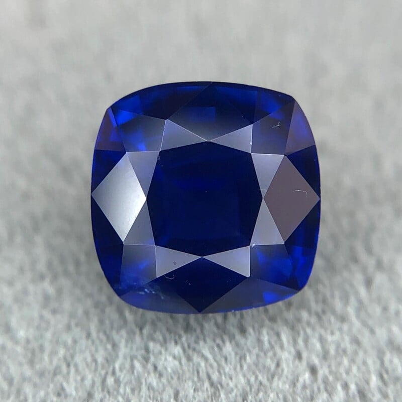 Men's Sapphire Ring 0.69 Ct. 18K White Gold | The Natural